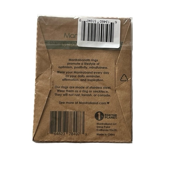 MantraBand Believe Ring Size 7 Stainless Steel - Picture 3 of 4